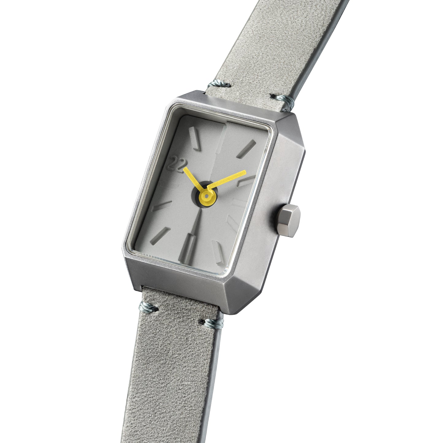 Ups & Downs Rectangular Concrete Watch_Concrete Gray