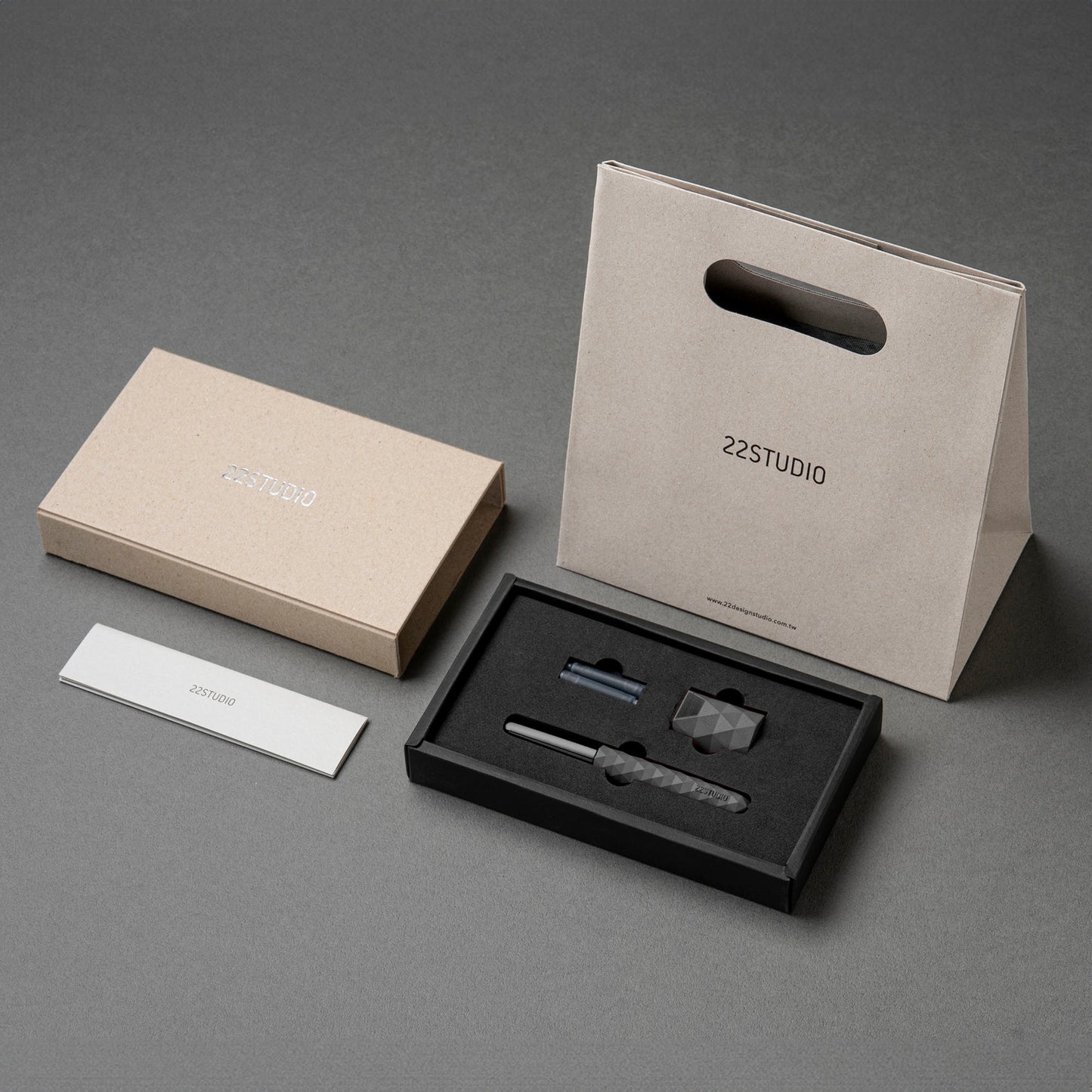 Polygon Fountain Pen Gift Set(Pen+Pen Rest)