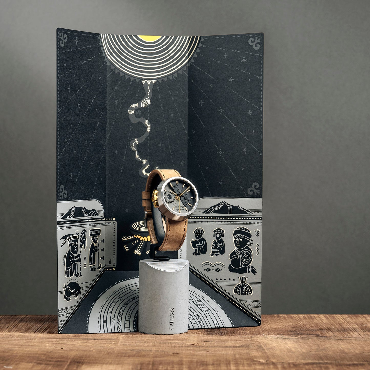 4D Concrete Watch Automatic 45mm Snake Edition_Twilight