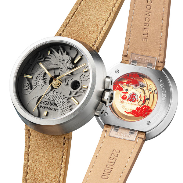 4D Concrete Watch Automatic 45mm Dragon Edition Fortune