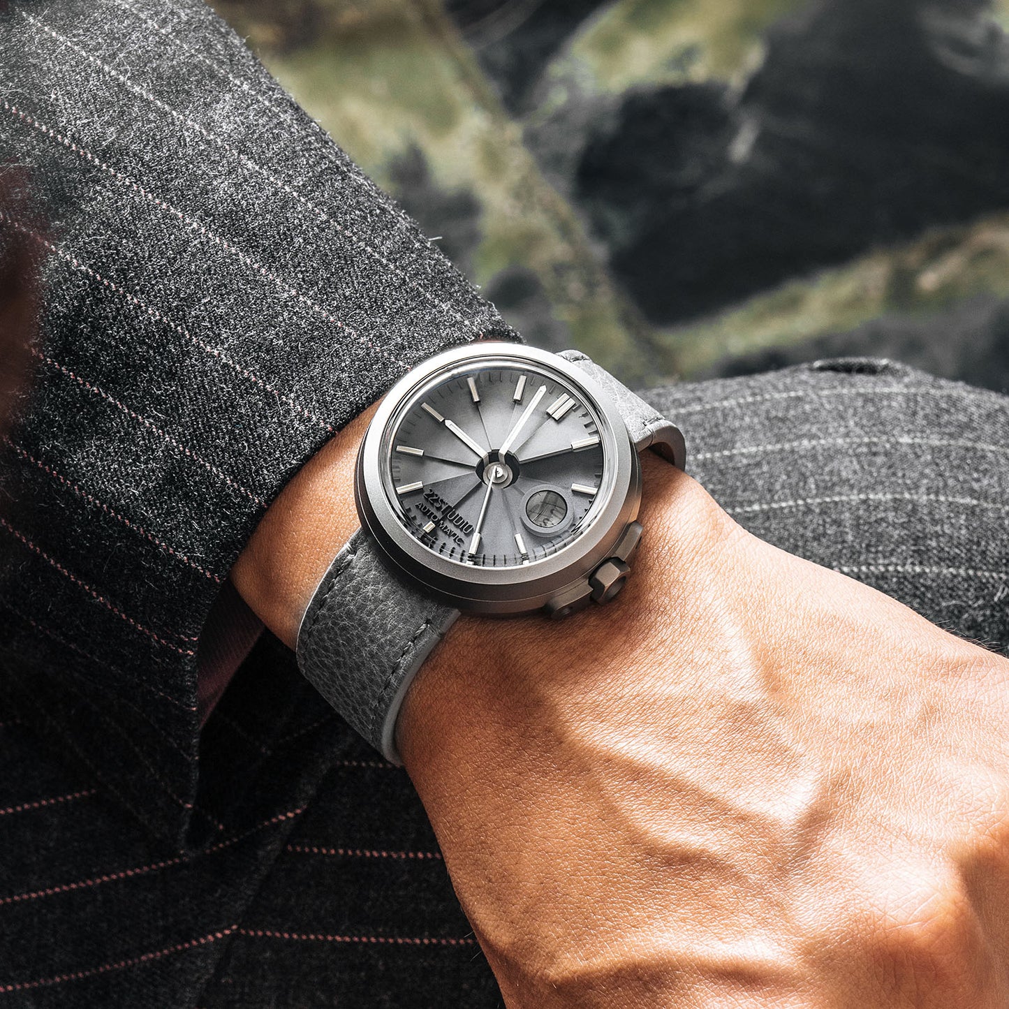 4D Concrete Watch Automatic DUO_Mist Grey