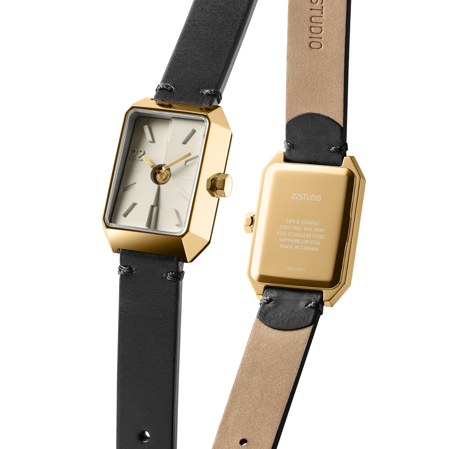 Ups & Downs Rectangular Concrete Watch_Jazz Edition