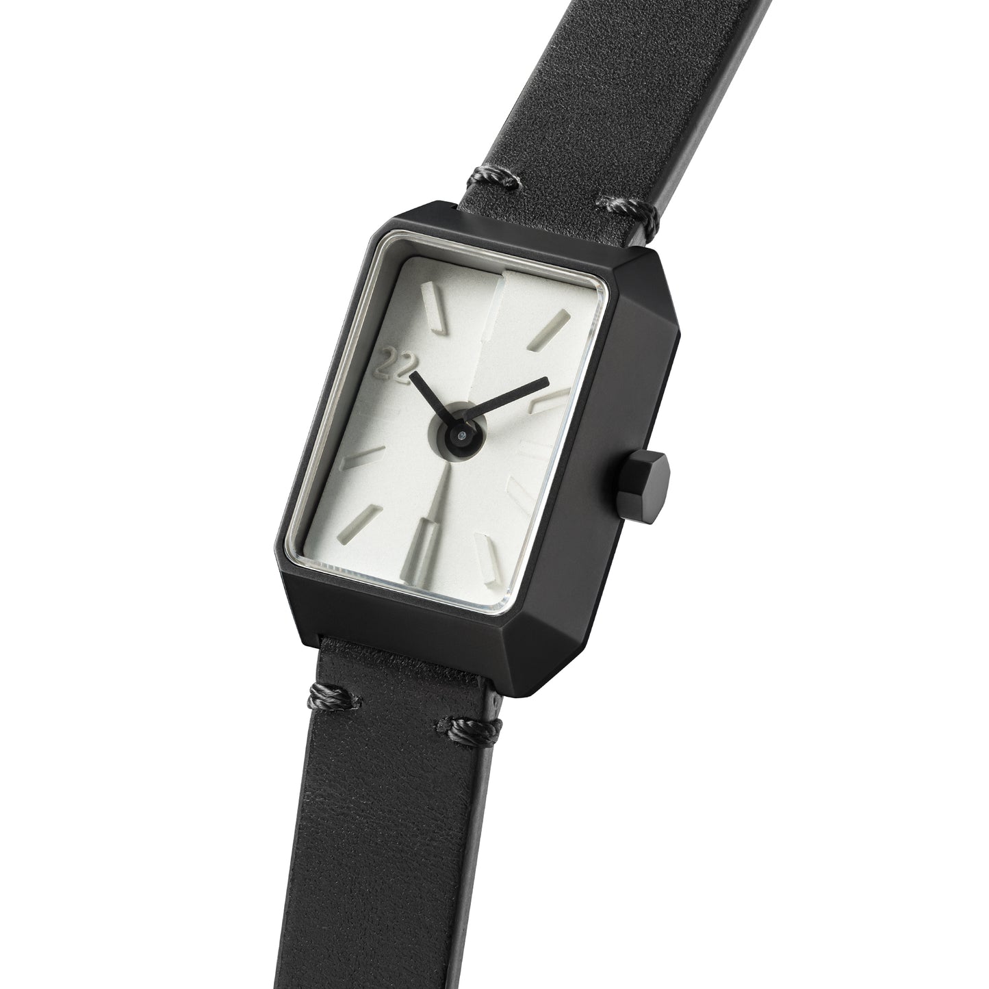Ups & Downs Rectangular Concrete Watch_Piano Keys Edition