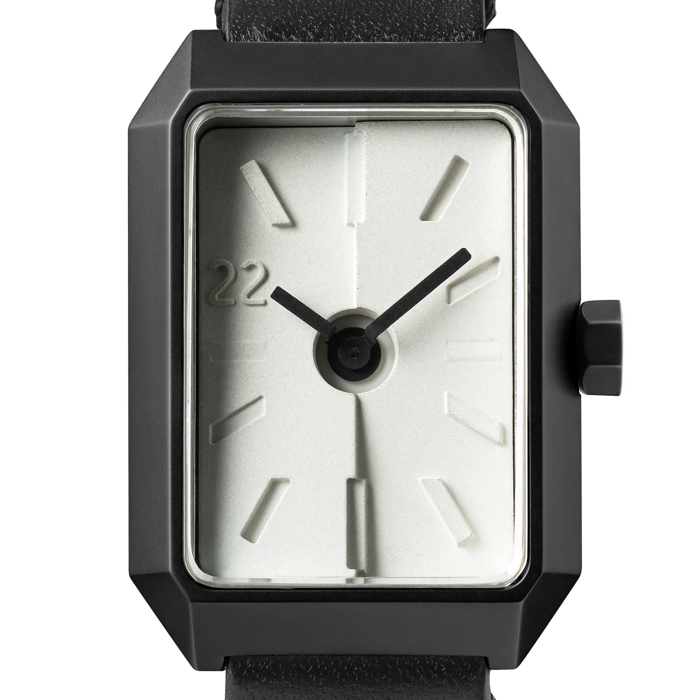 Ups & Downs Rectangular Concrete Watch_Piano Keys Edition