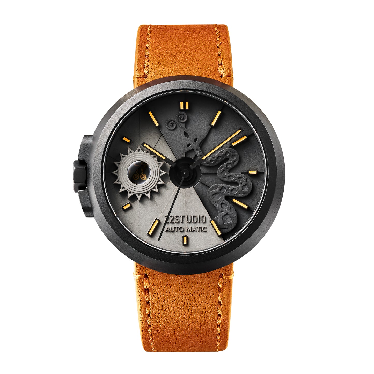 4D Concrete Watch Automatic 45mm Snake Edition_Night