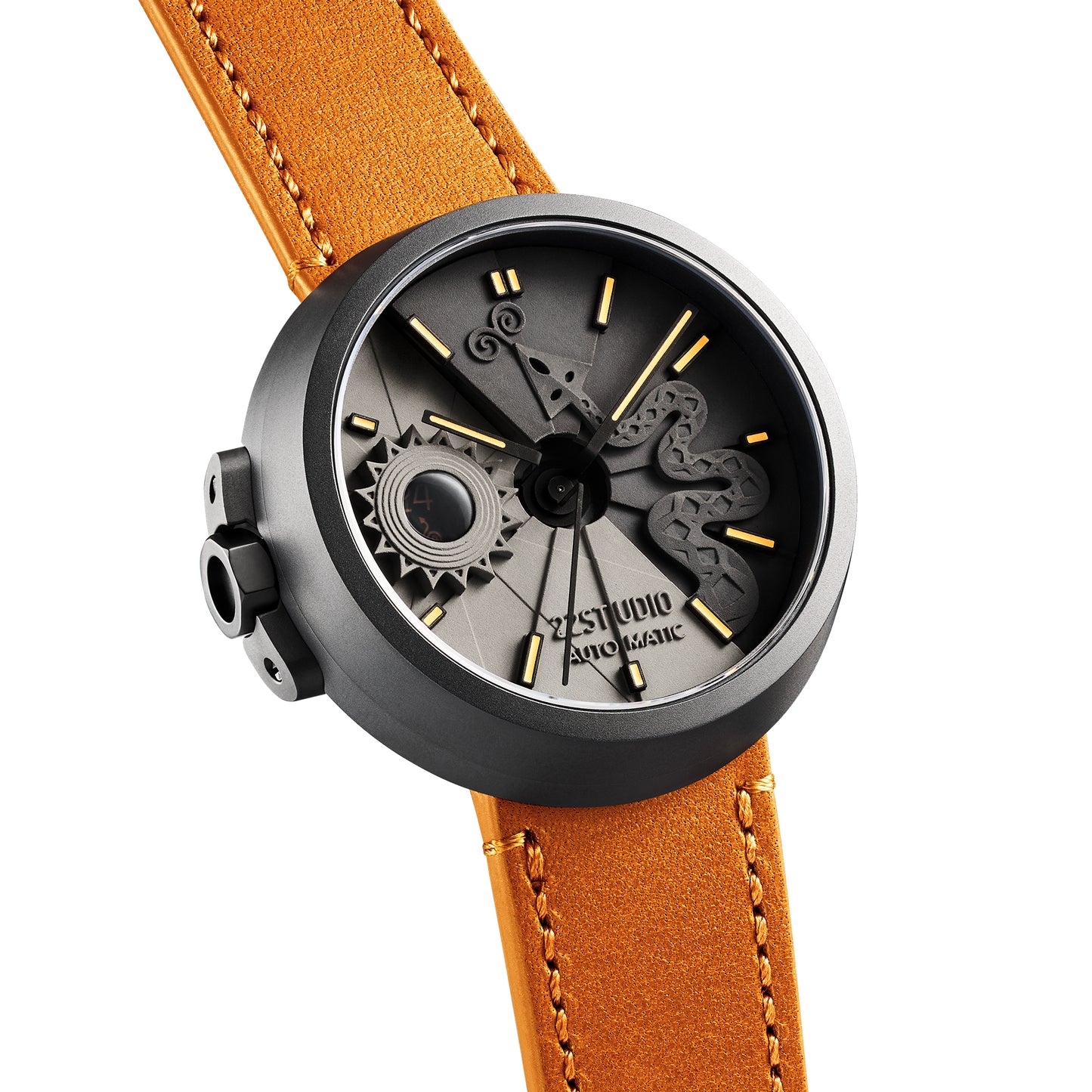 4D Concrete Watch Automatic 45mm Snake Edition_Night