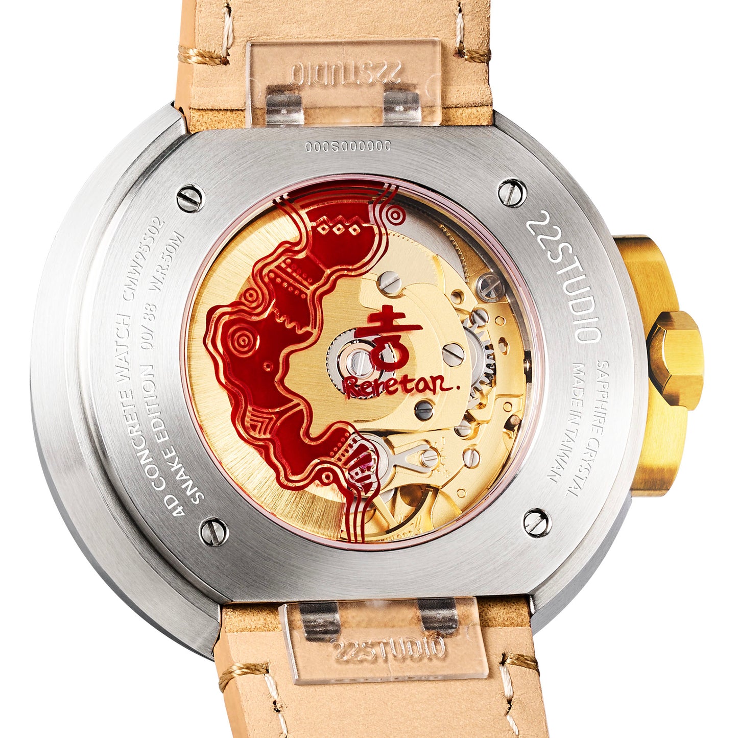 4D Concrete Watch Automatic 45mm Snake Edition_Twilight