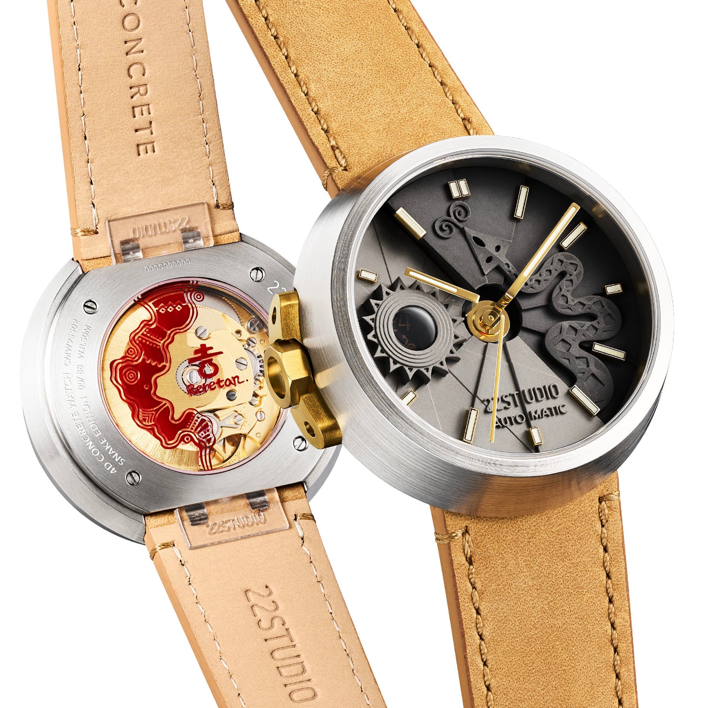 4D Concrete Watch Automatic 45mm Snake Edition_Twilight