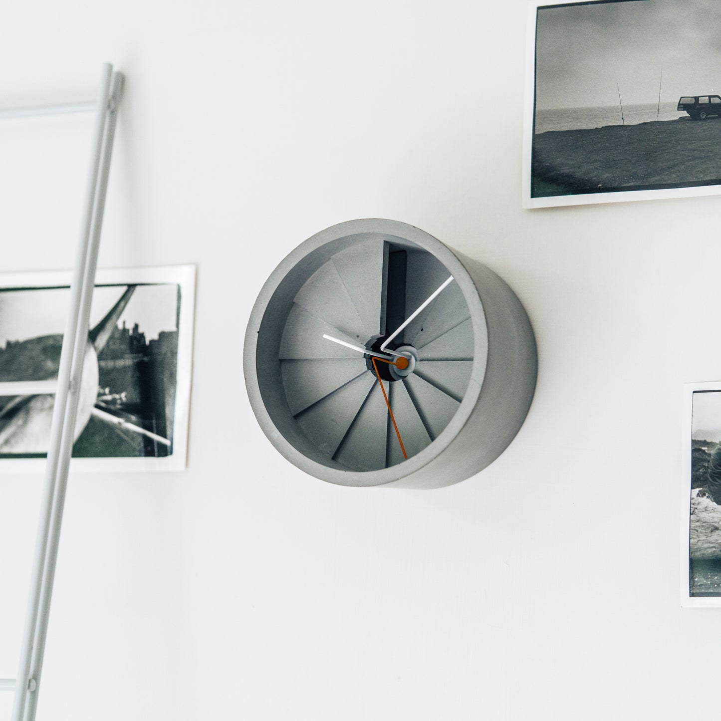 4th Dimension Wall Clock (Red/ Gray)