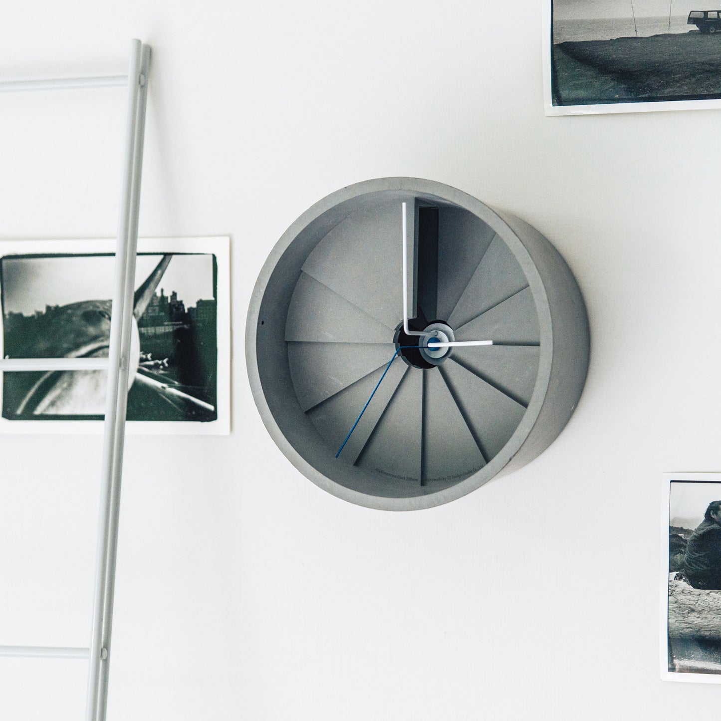 4th Dimension Wall Clock (Blue/ Gray)