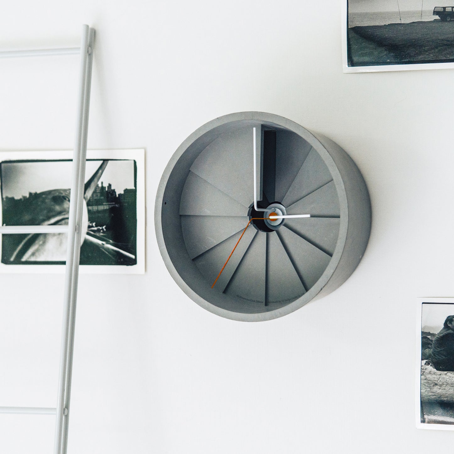 4th Dimension Wall Clock (Red/ Gray)