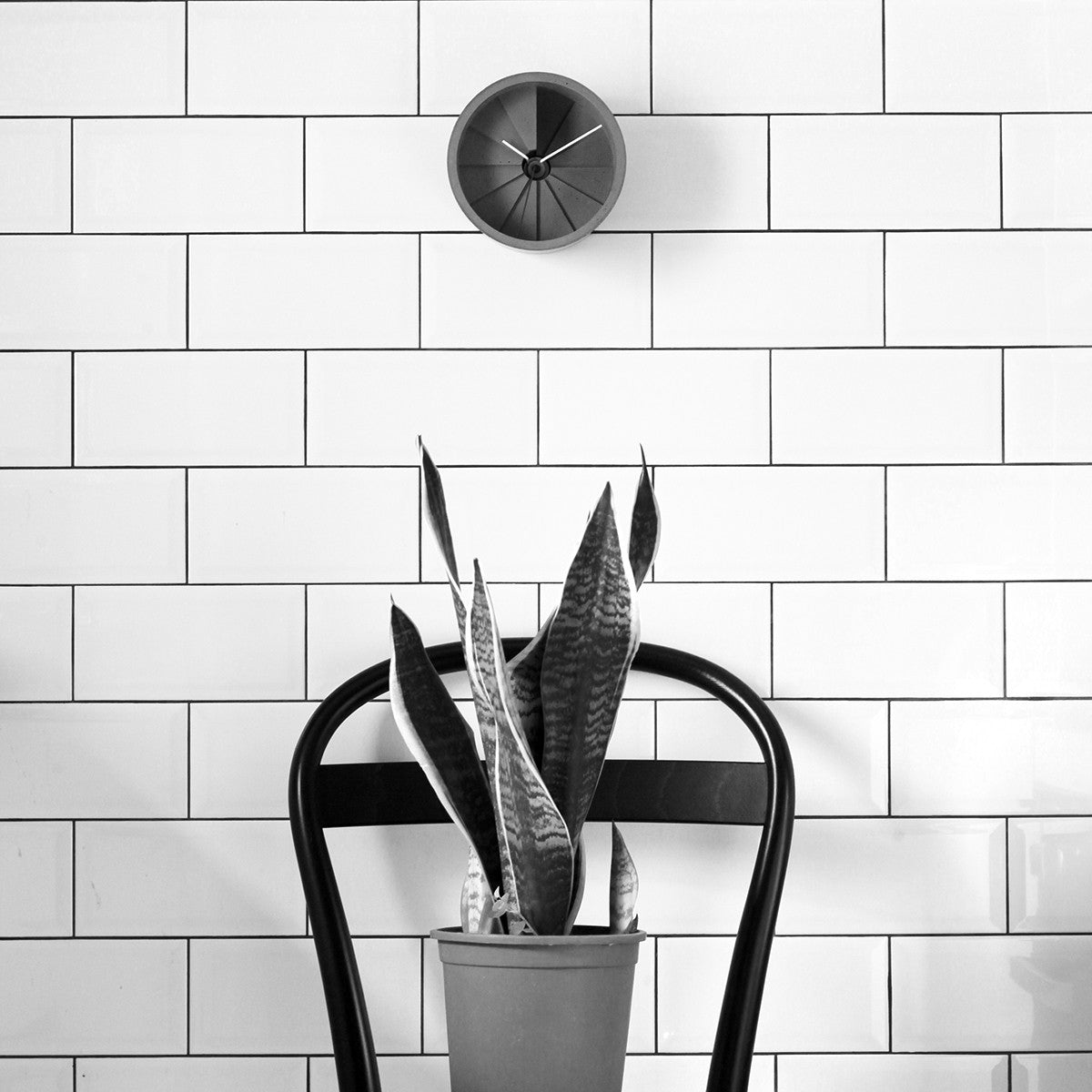 4th Dimension Wall Clock (Blue/ Gray)