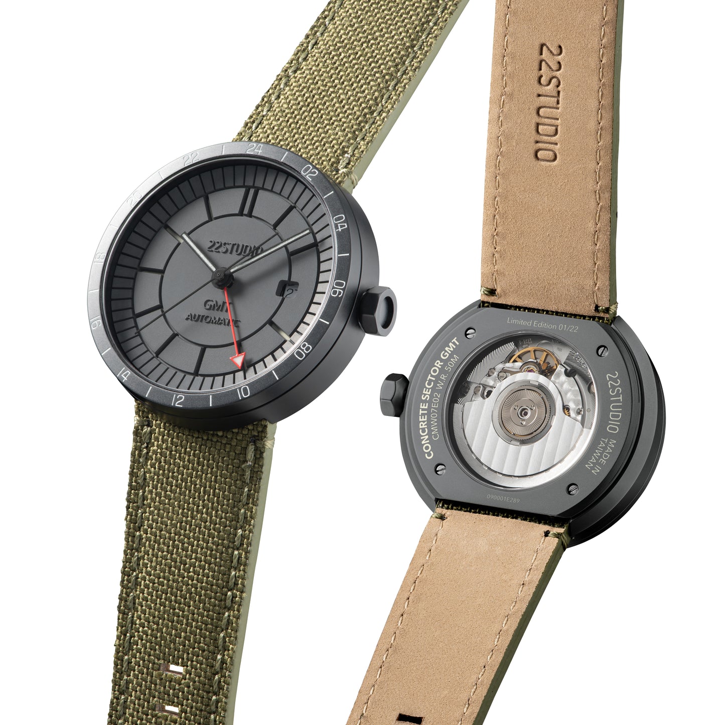 Concrete Sector Watch 43mm GMT Automatic Field Edition