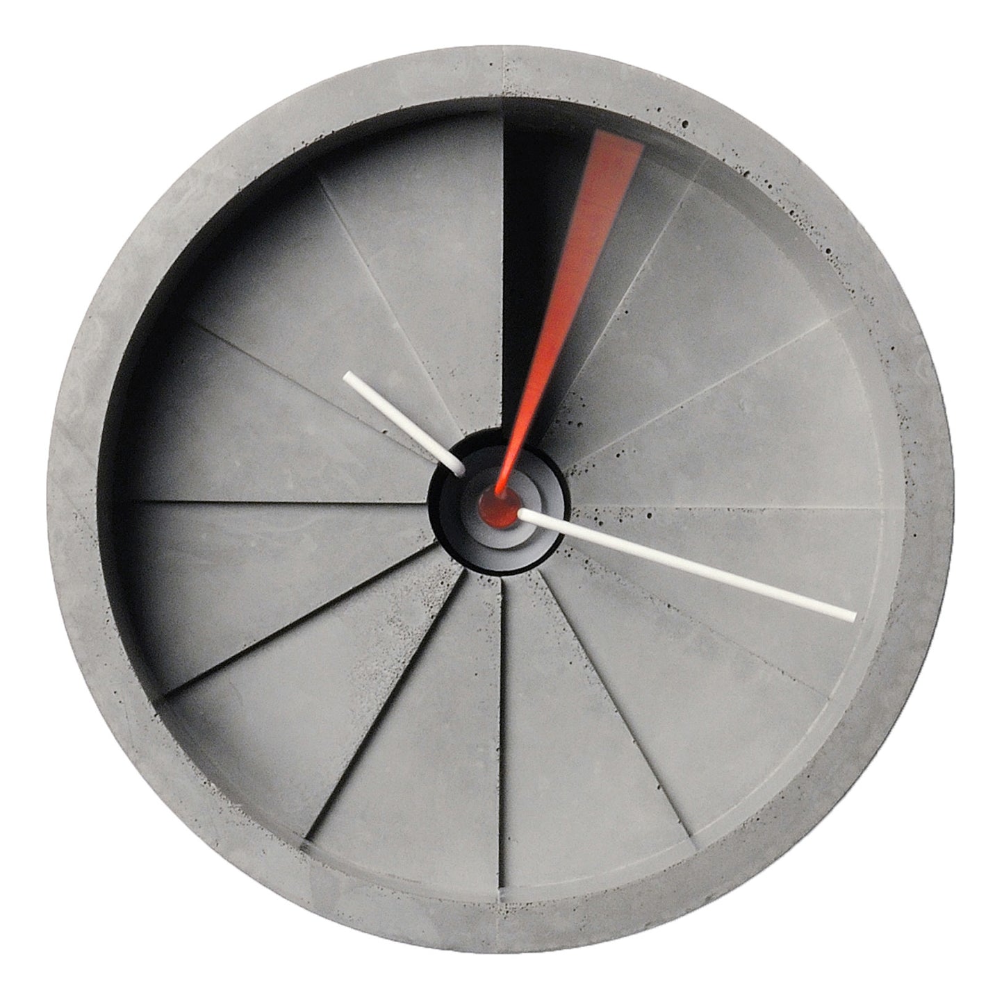 4th Dimension Wall Clock (Red/ Gray)