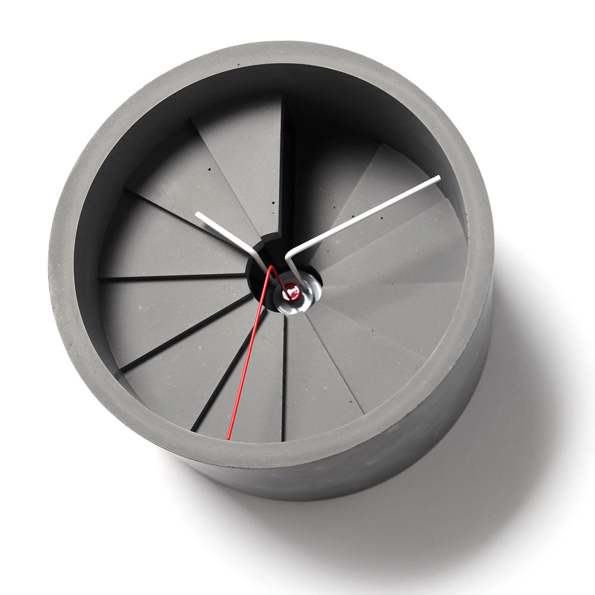 4th Dimension Wall Clock (Red/ Gray)