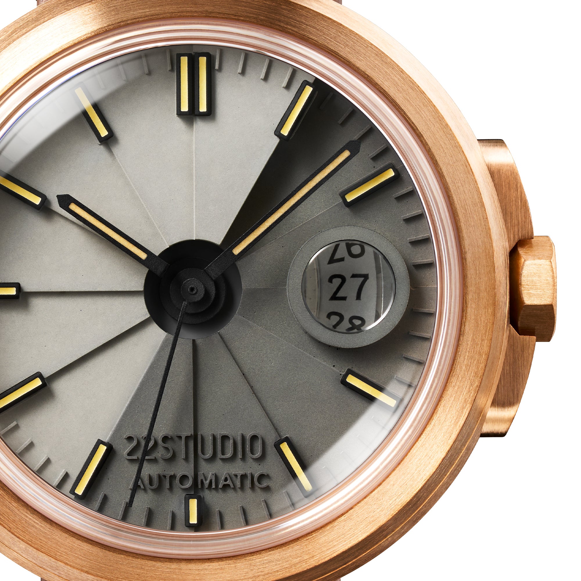 4D Concrete Watch Automatic DUO_Bronze Explorer – 22STUDIO