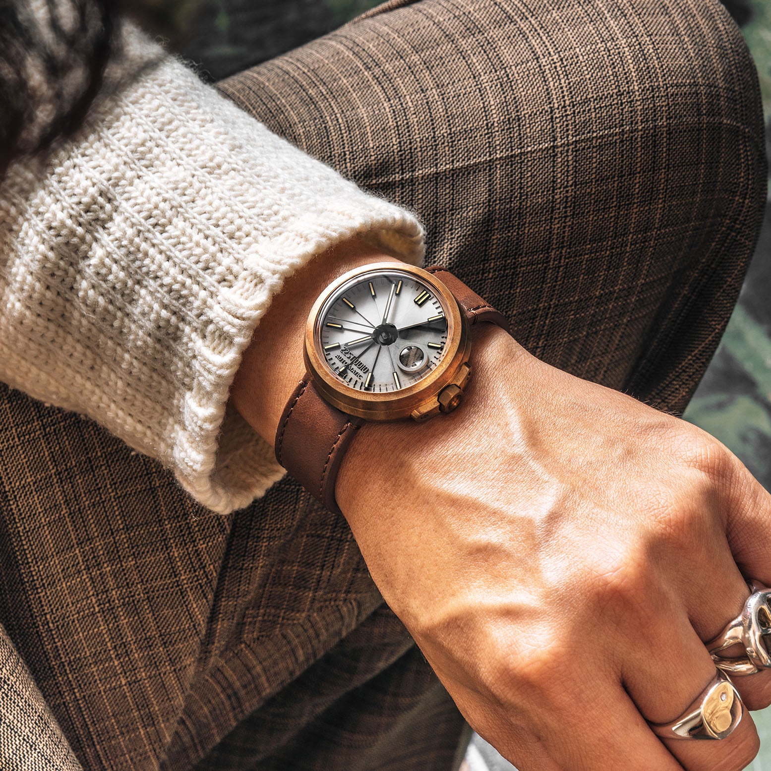 4D Concrete Watch Automatic DUO_Bronze Explorer – 22STUDIO