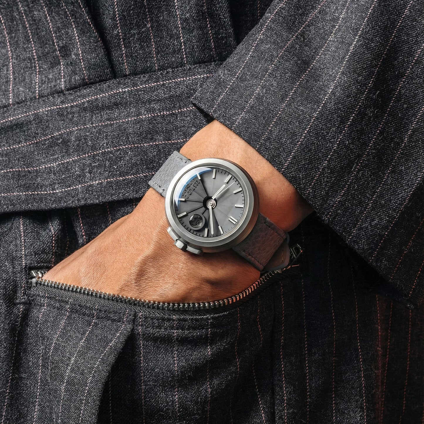 4D Concrete Watch Automatic DUO_Mist Grey