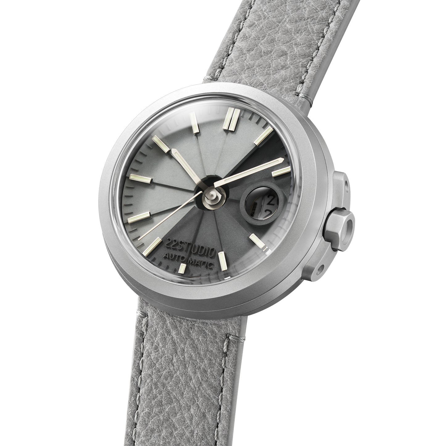 4D Concrete Watch Automatic DUO_Mist Grey