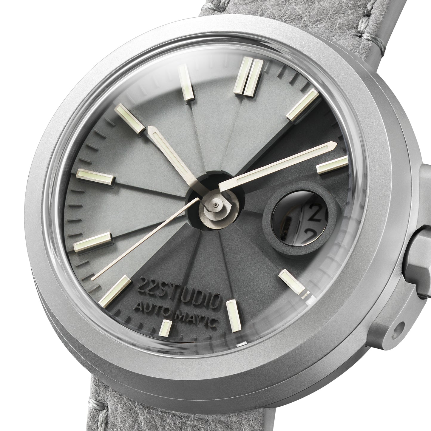 4D Concrete Watch Automatic DUO_Mist Grey