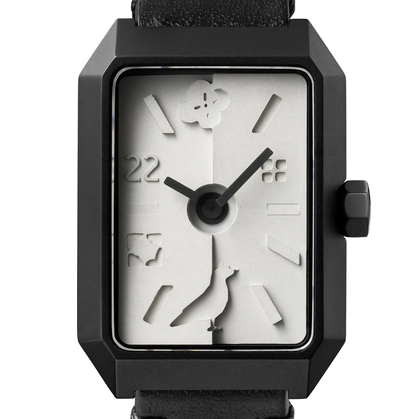 Ups & Downs Rectangular Concrete Watch_InBloom Piano Keys Edition