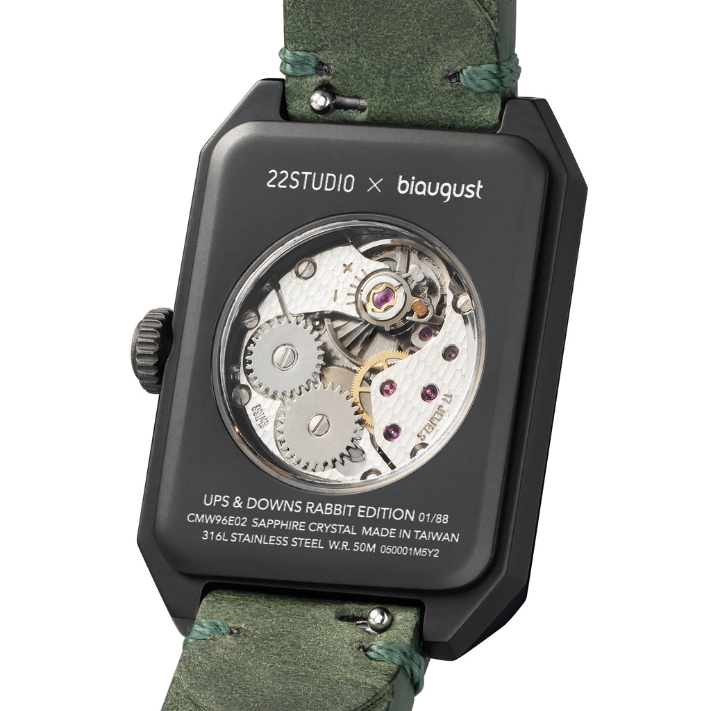 Limited Rabbit Edition Concrete Watch Manual Wind_Moss green (Woman)